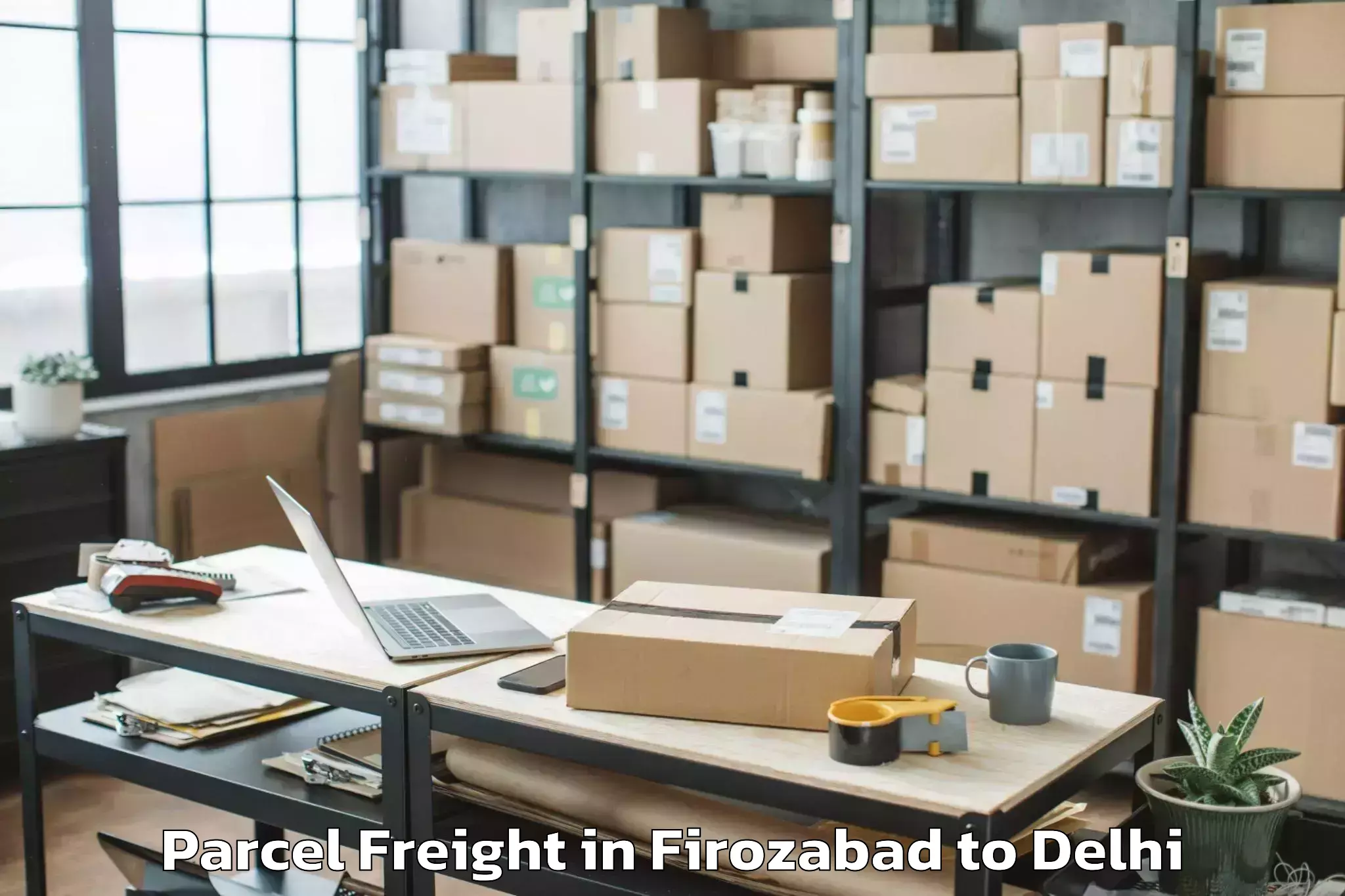 Leading Firozabad to Jhilmil Parcel Freight Provider